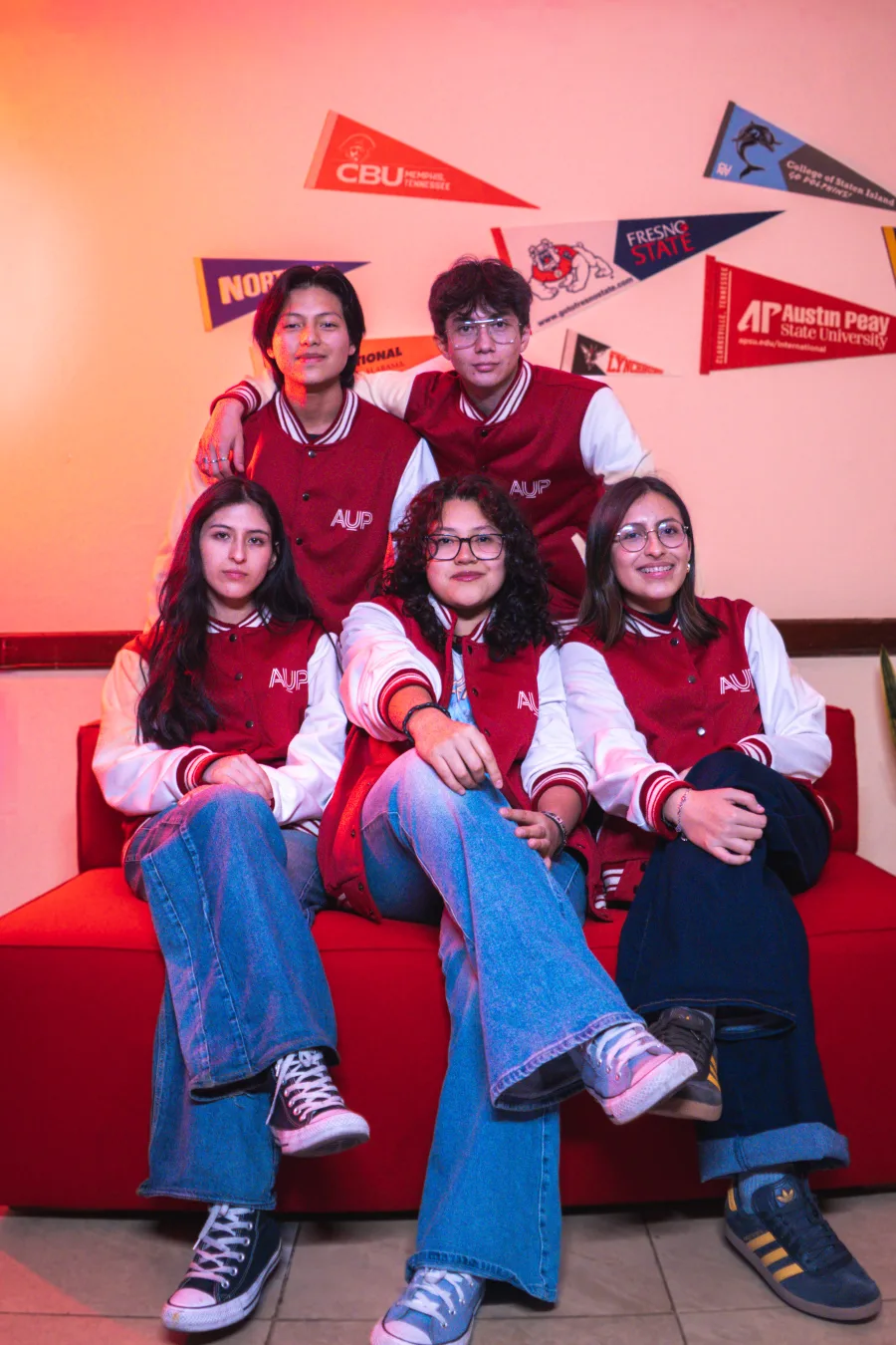 AUP student cohort at the campus