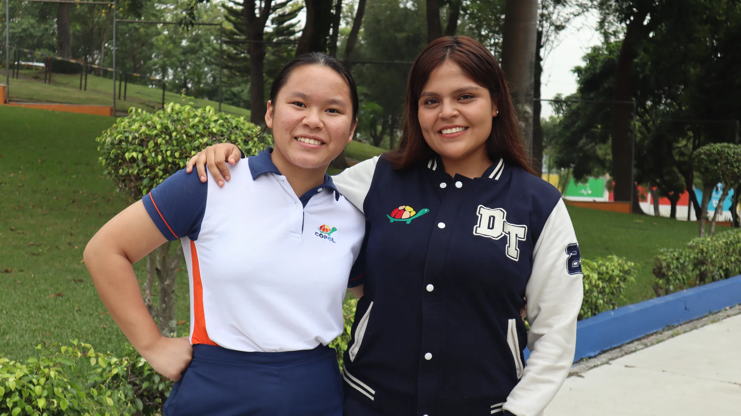 Angee Yee and Demi Timbiano, Early College Program students