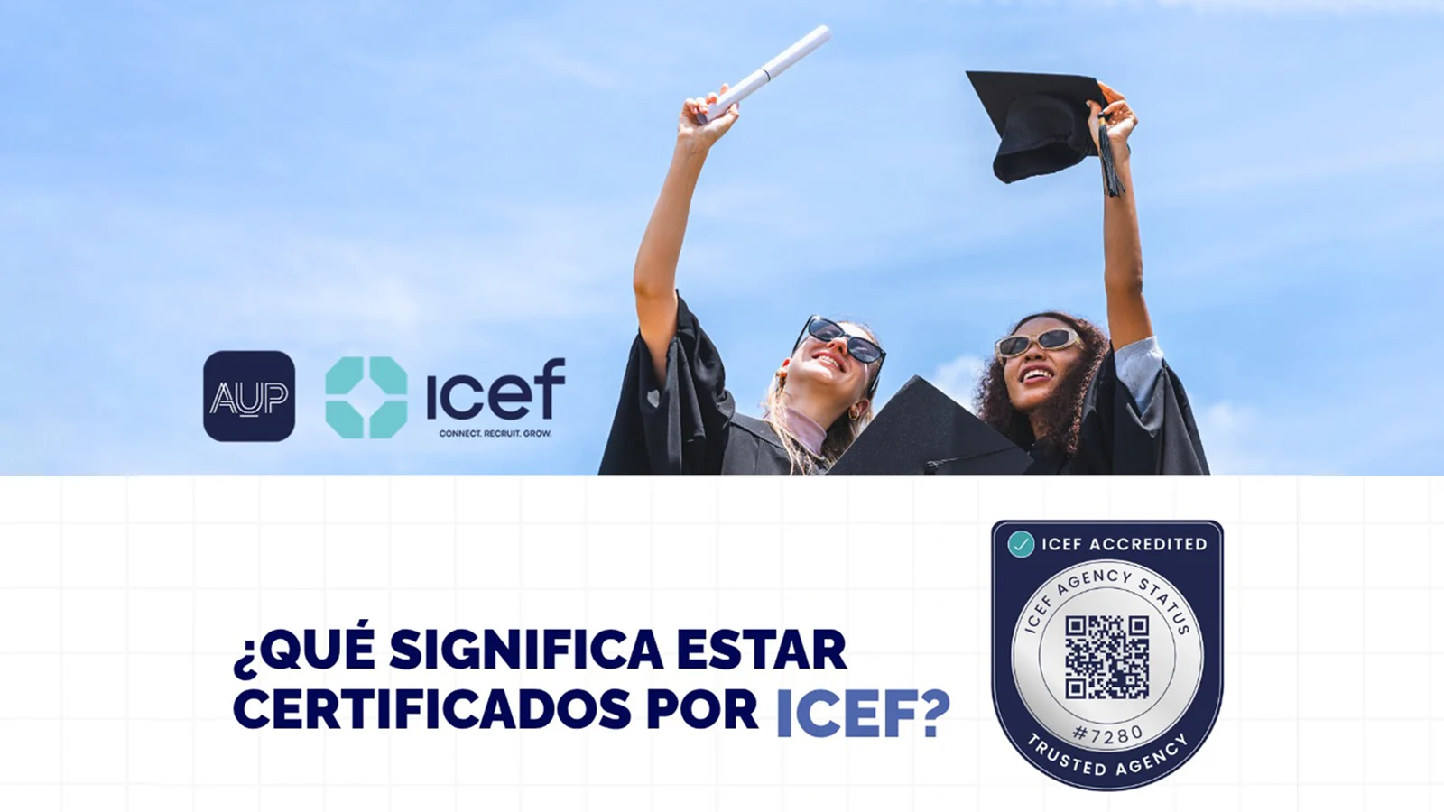 We hold ICEF Agency Status, an international accreditation.